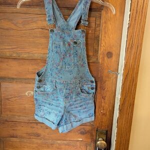 LEI Blue Floral‎ Kids Overalls